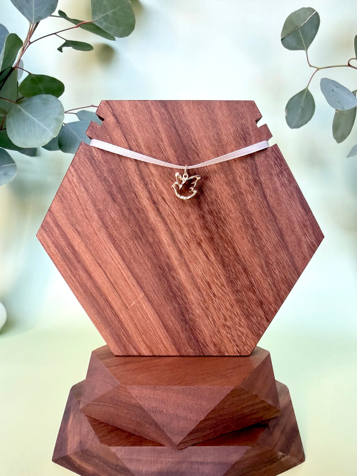 Yellow Gold Bird of Peace Pendant