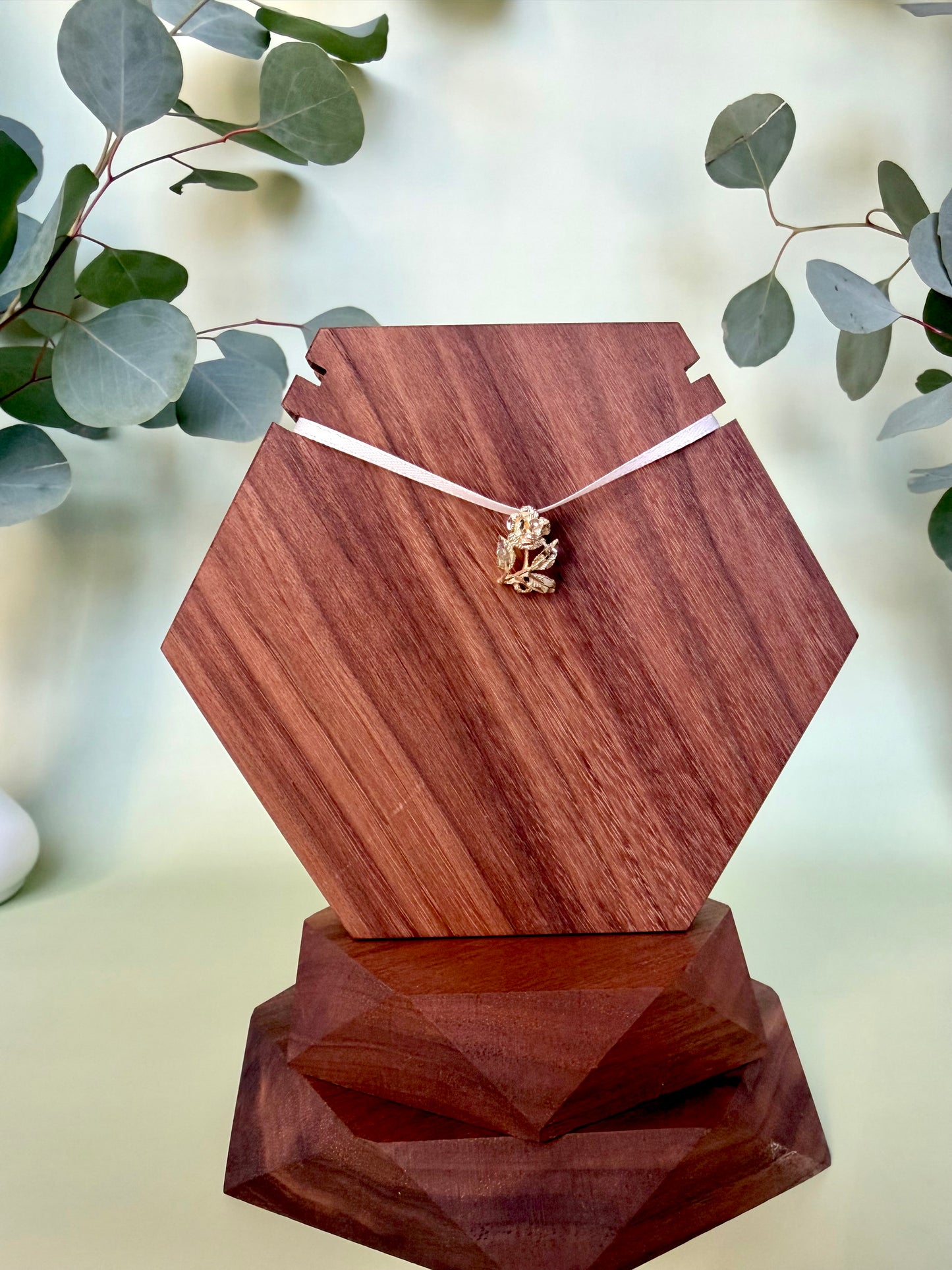 Yellow Gold Rose Pendant