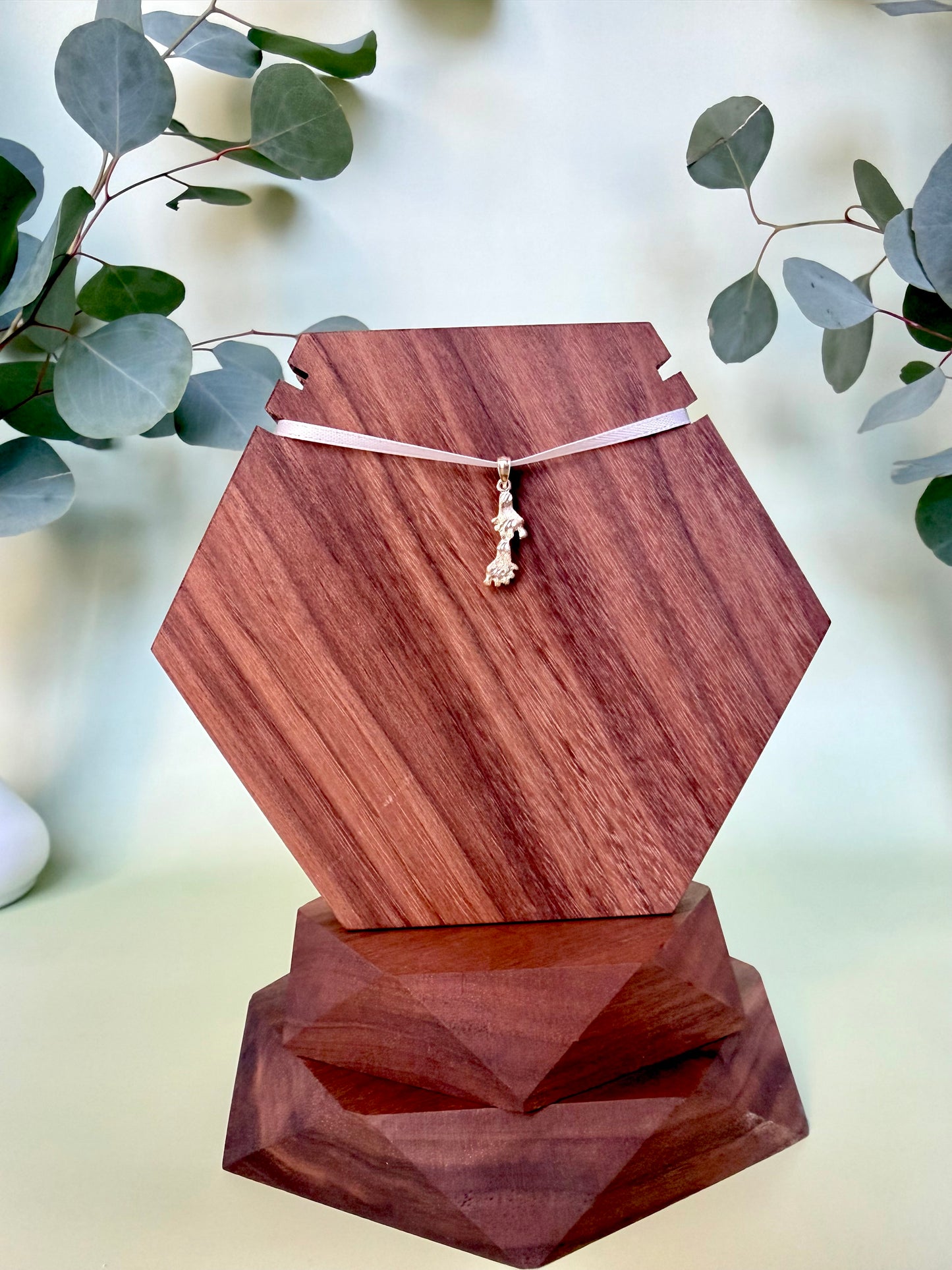 Yellow Gold Footprint Pendant
