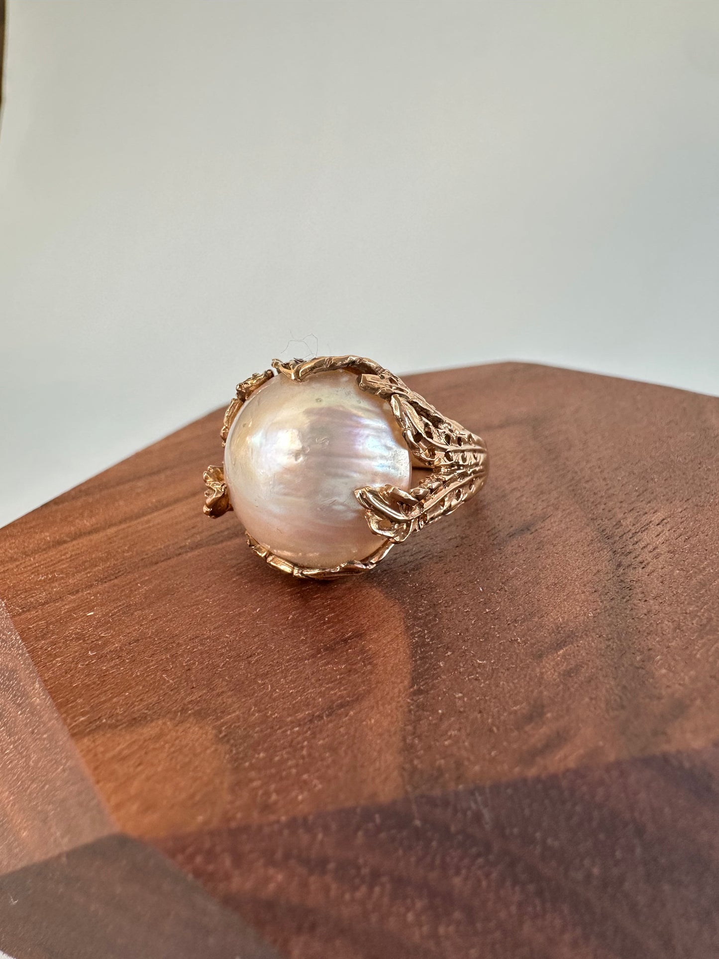 Large White Pearl Ring