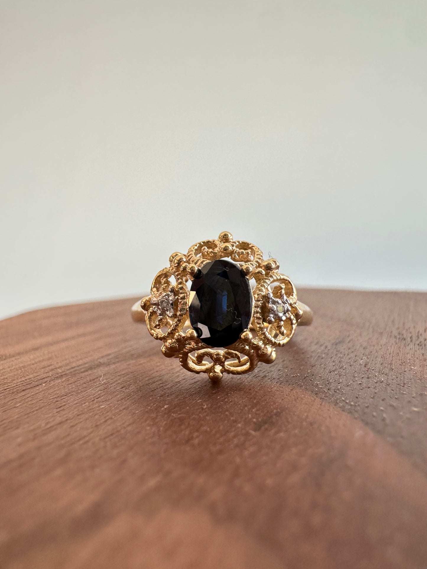 Oval Cut Sapphire Ring