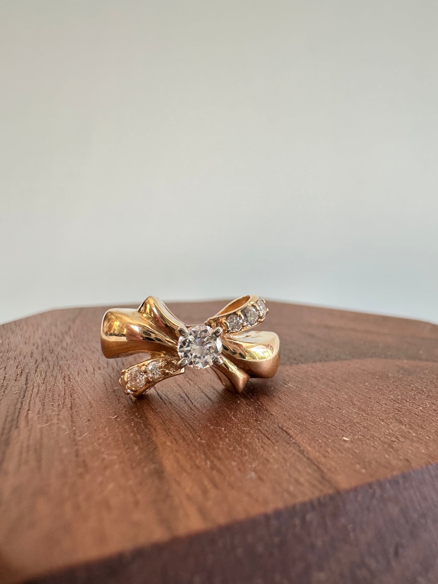 Bow Design Diamond Ring