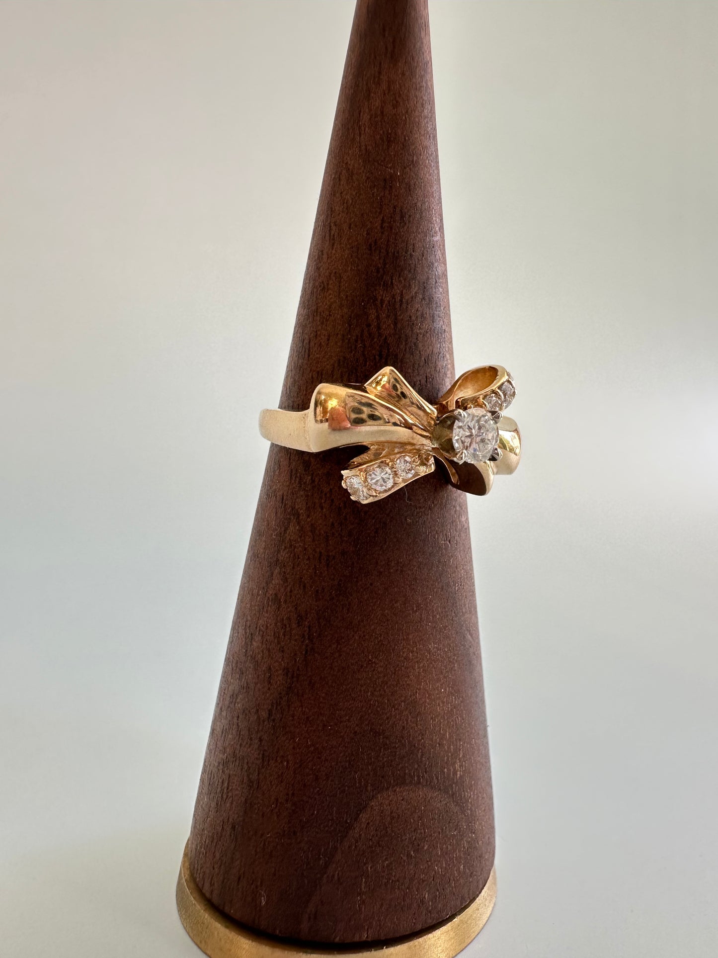 Bow Design Diamond Ring