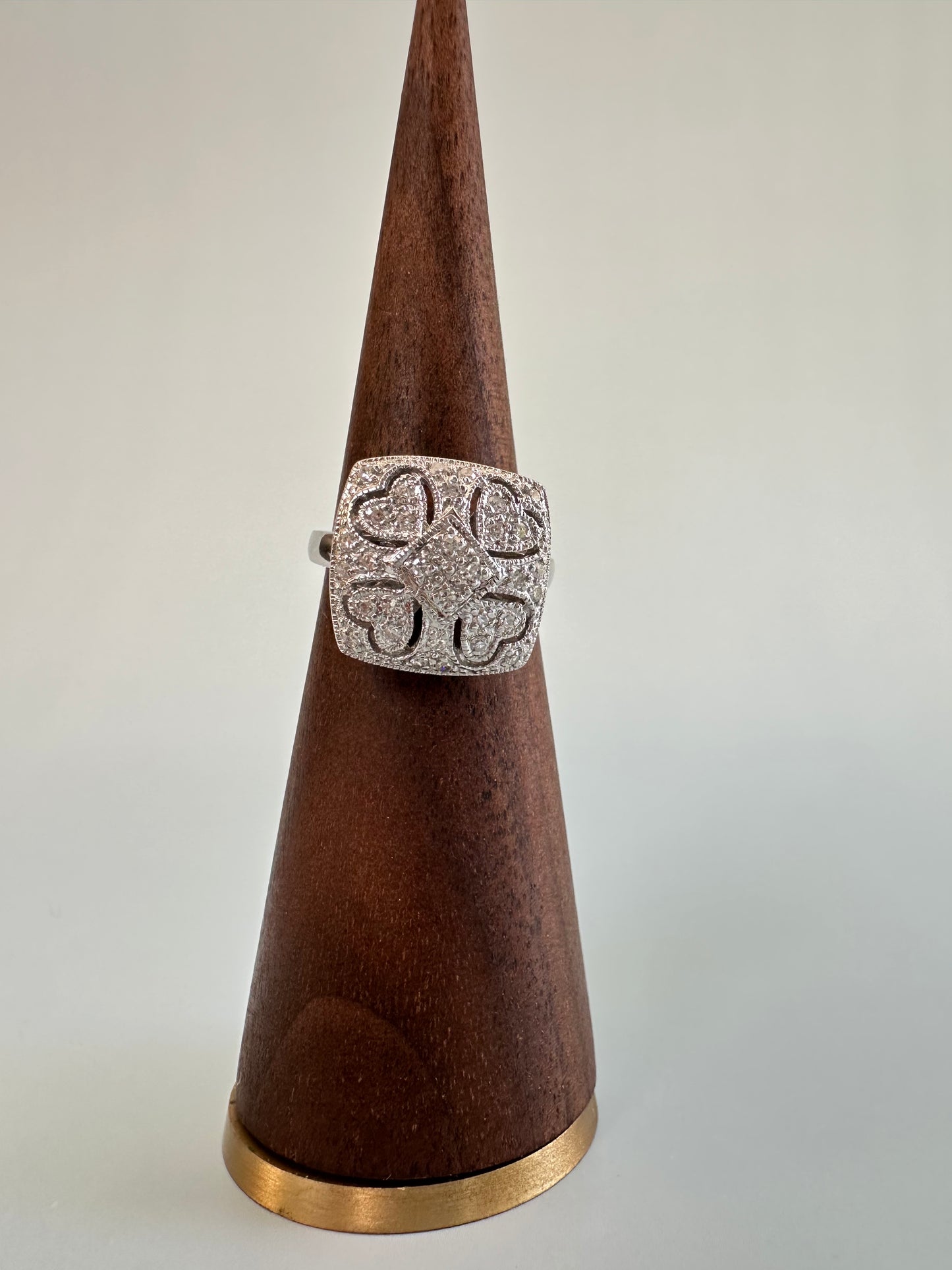 Heart Cluster Diamond Ring