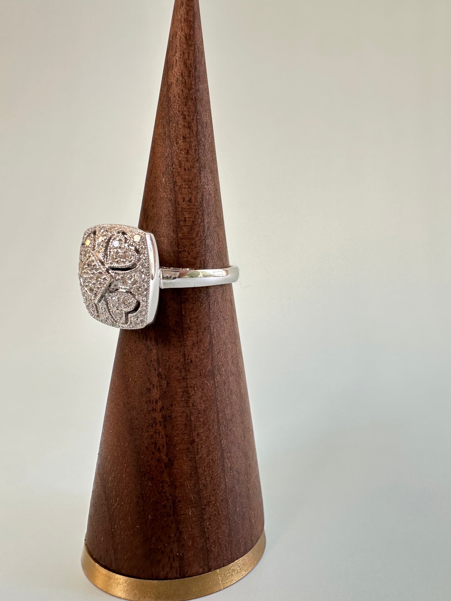 Heart Cluster Diamond Ring