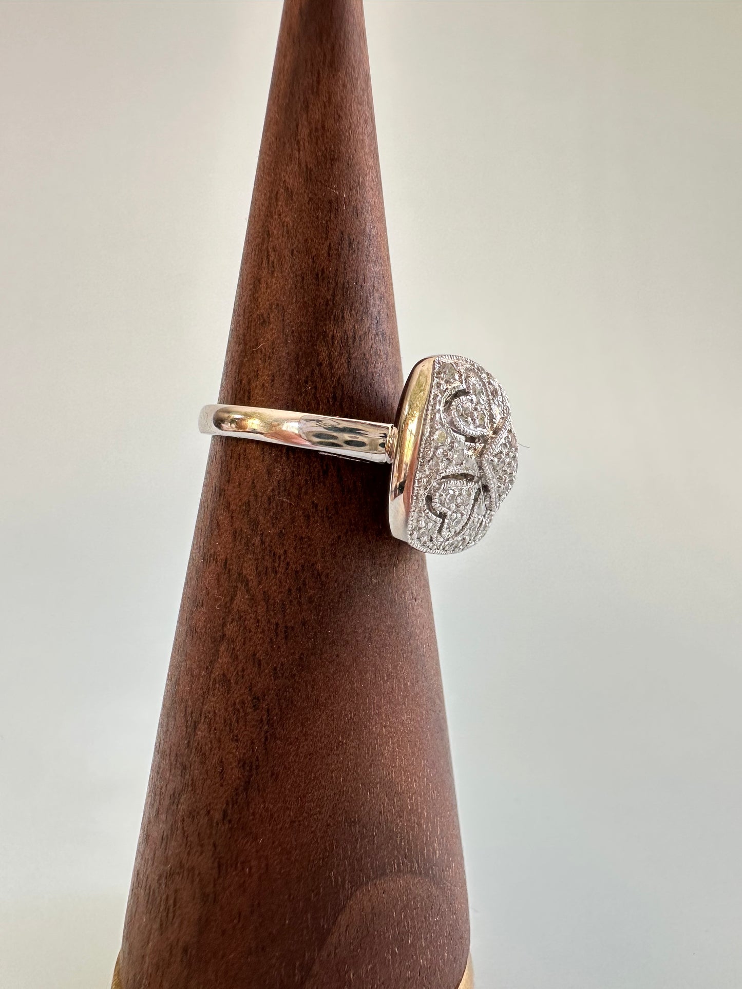 Heart Cluster Diamond Ring