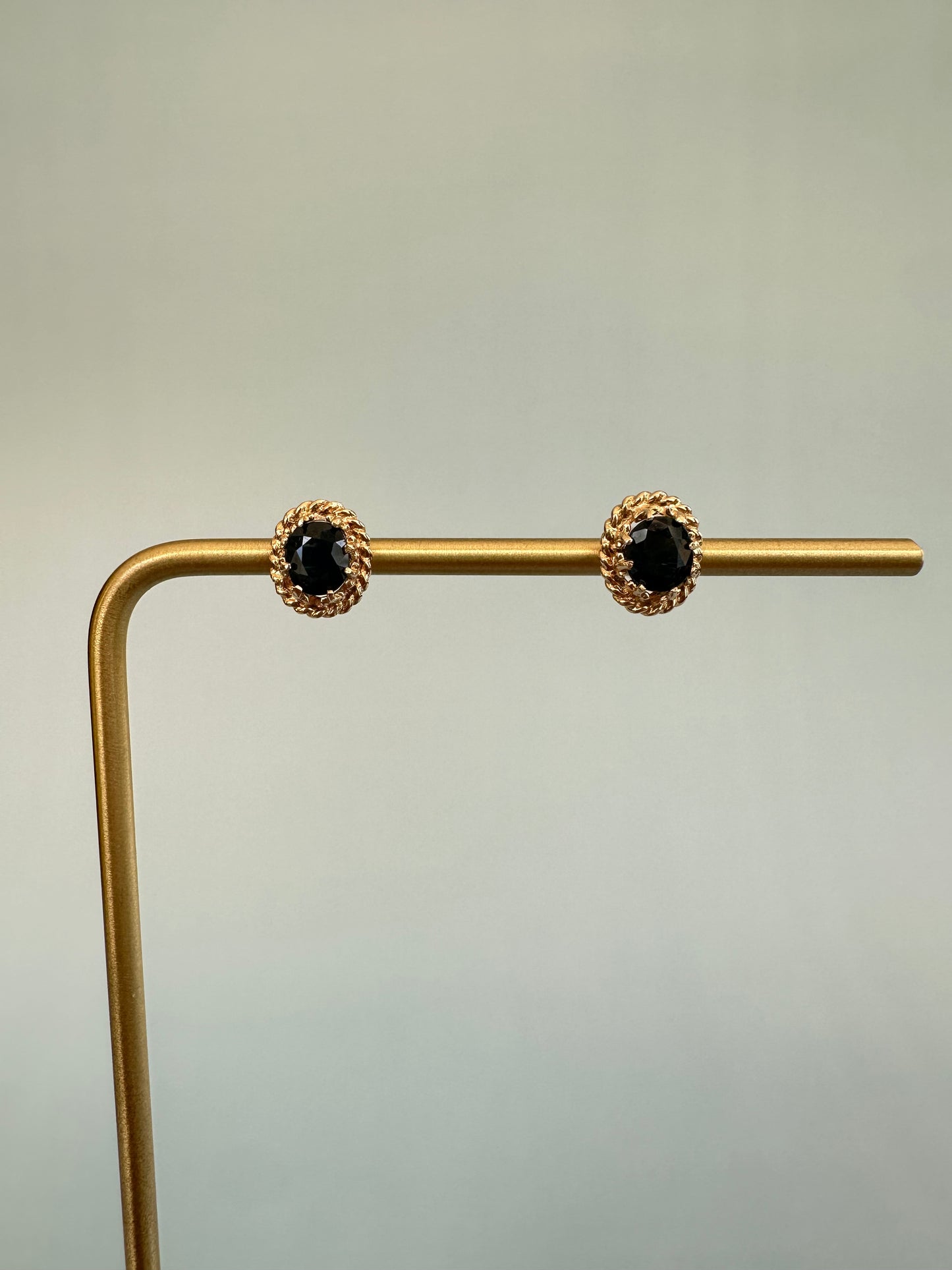 Oval Cut Sapphire Stud Earrings