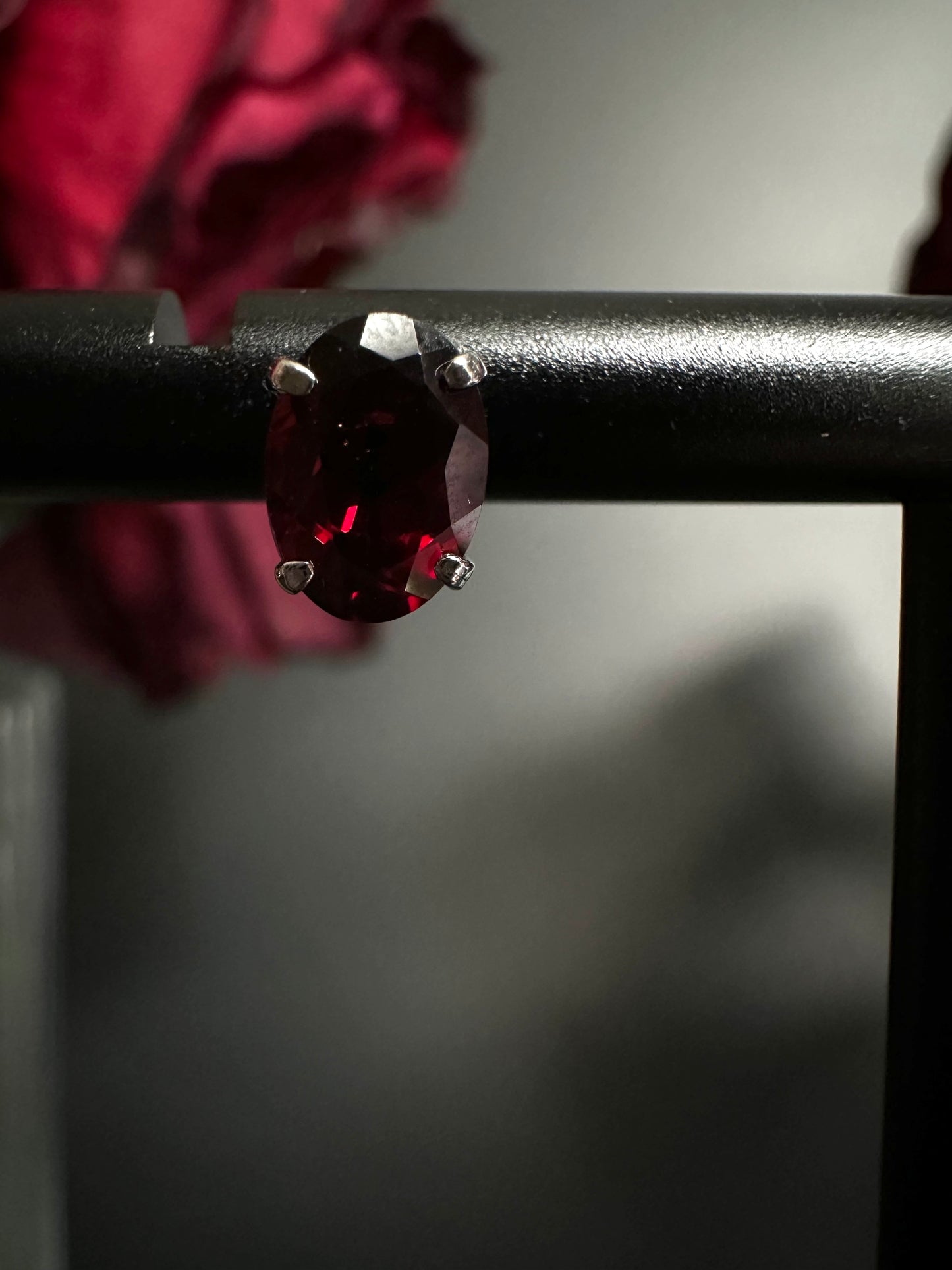 Garnet Stud Earrings