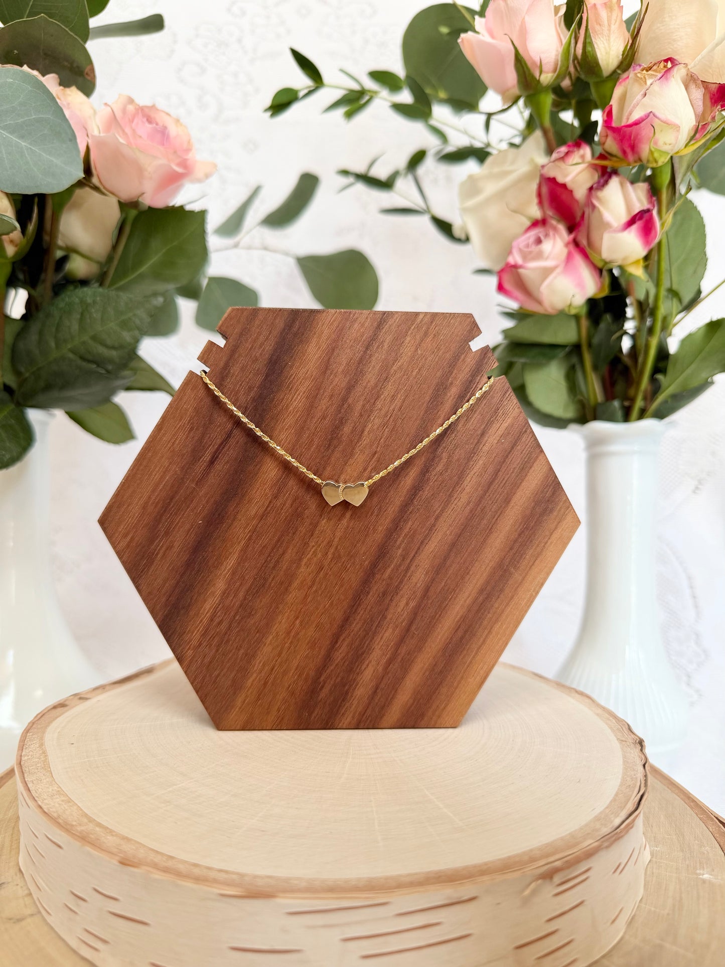 Double Heart Necklace