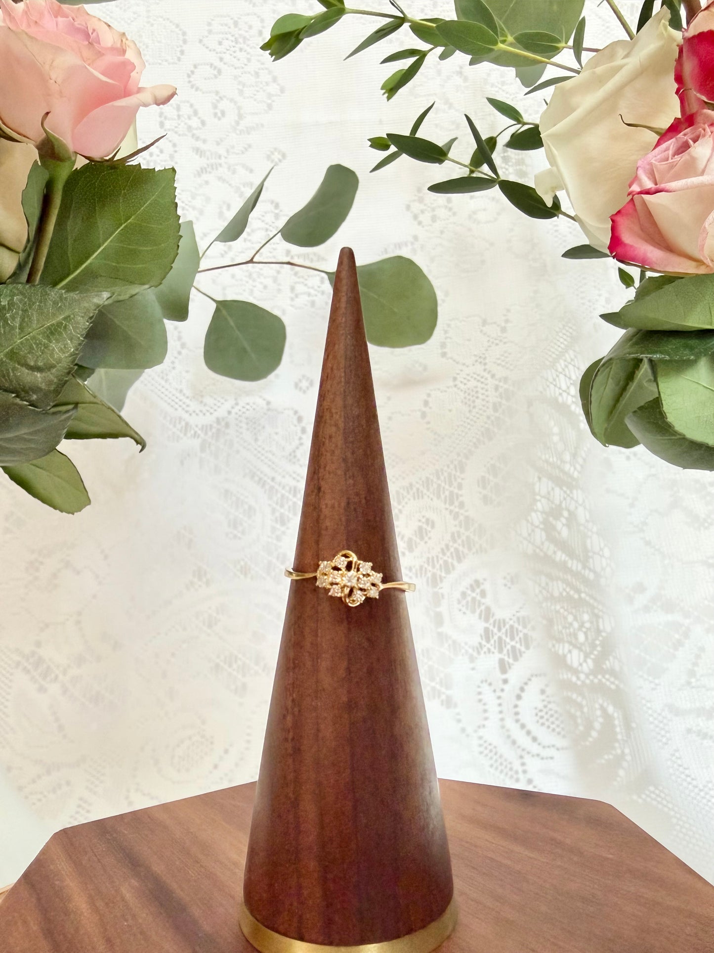 Diamond Cluster Ring