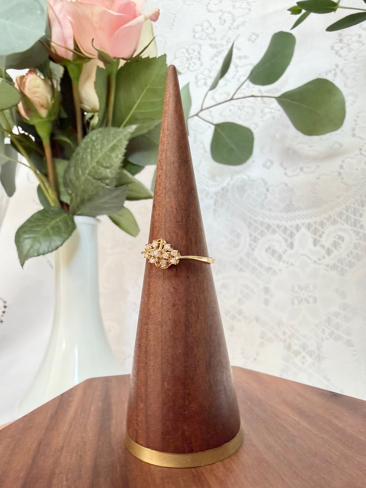 Diamond Cluster Ring