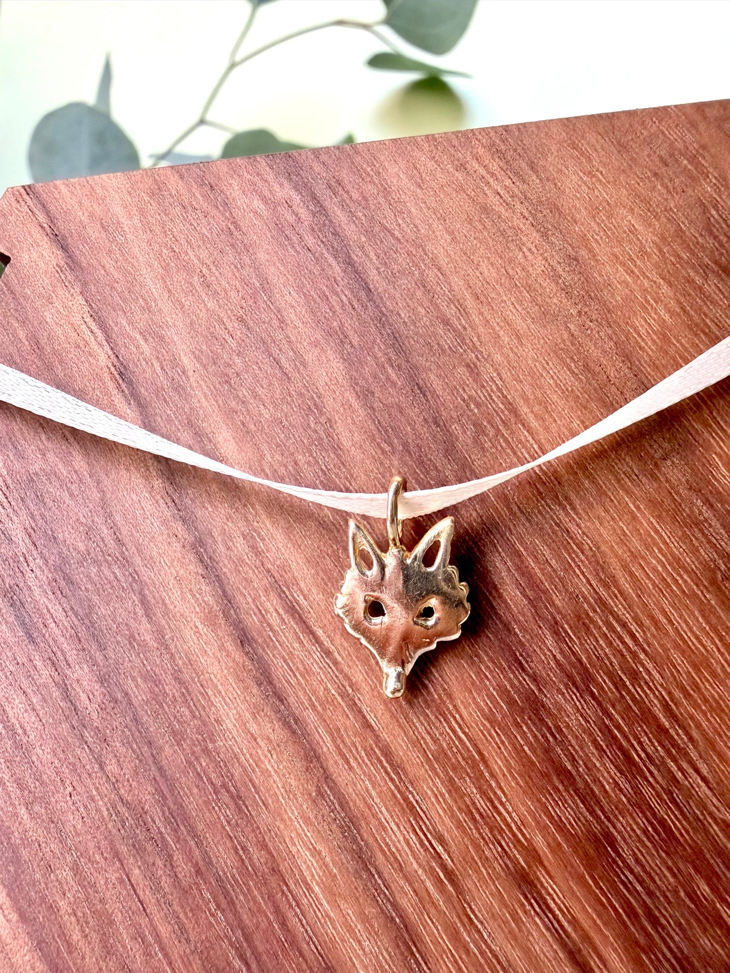 Yellow Gold Fox Pendant