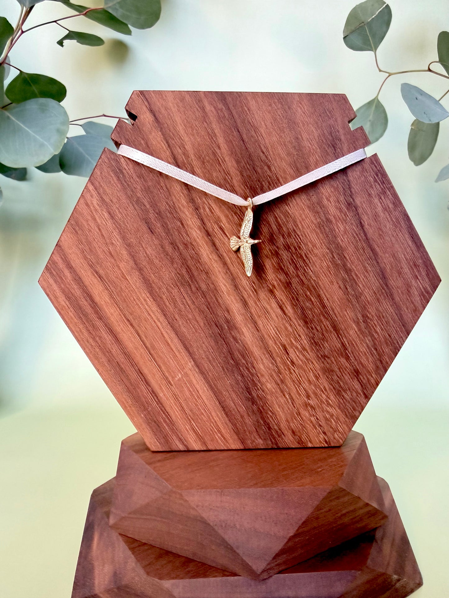 Yellow Gold Soaring Bird Pendant