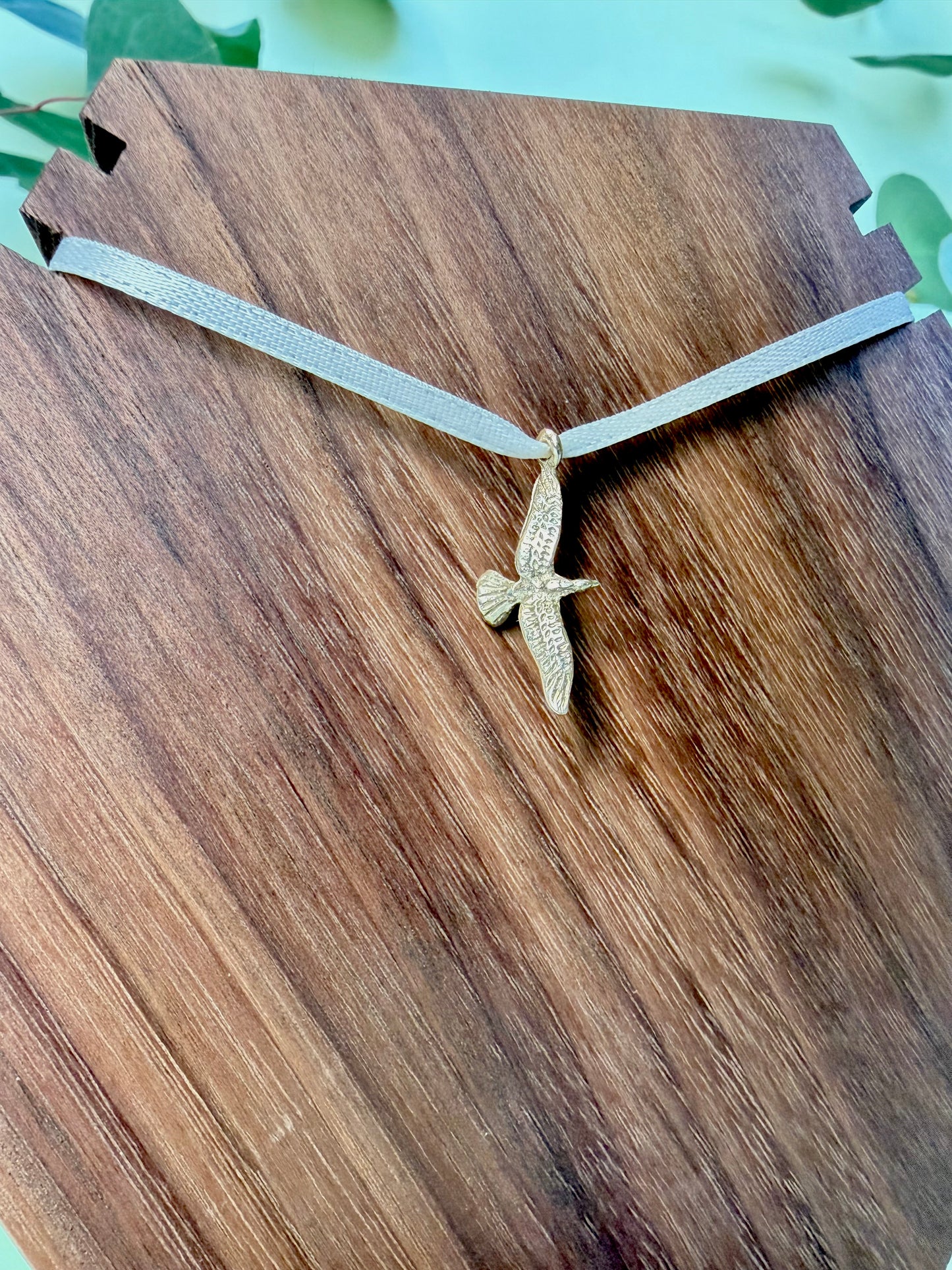 Yellow Gold Soaring Bird Pendant