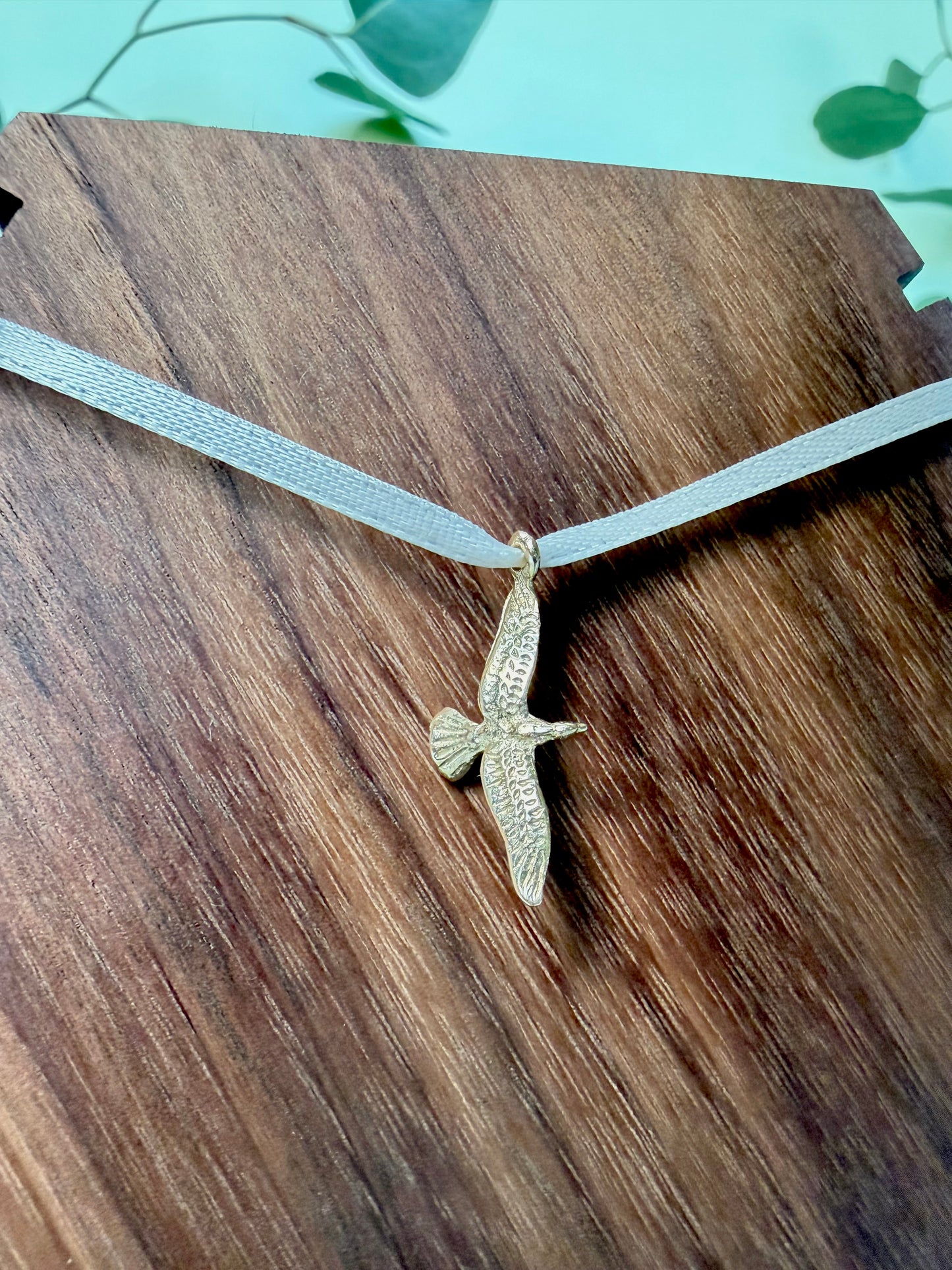 Yellow Gold Soaring Bird Pendant