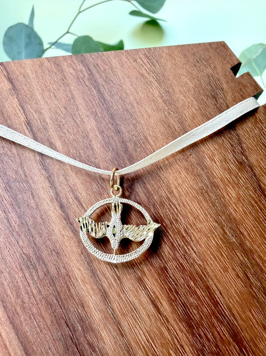 Yellow Gold Free Bird Pendant