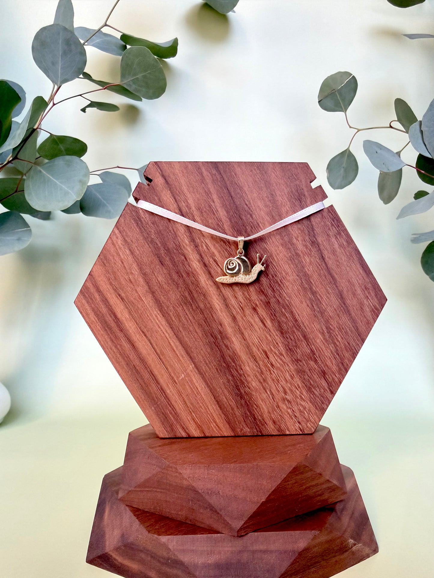 Yellow Gold Snail Pendant