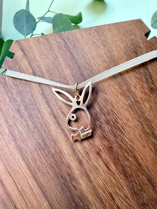 10kt Yellow Gold Playboy Bunny Pendant