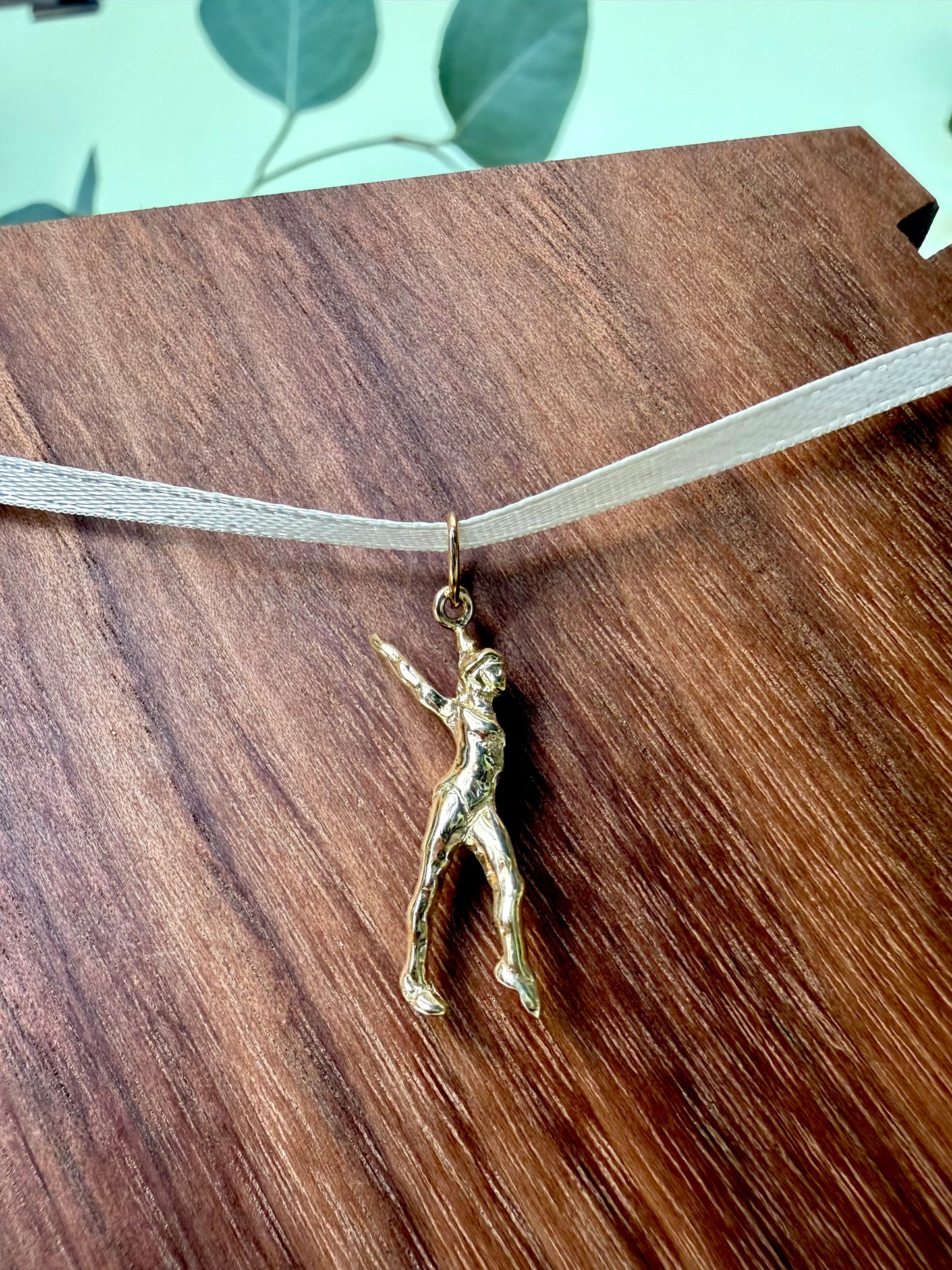 Yellow Gold Gymnast Pendant