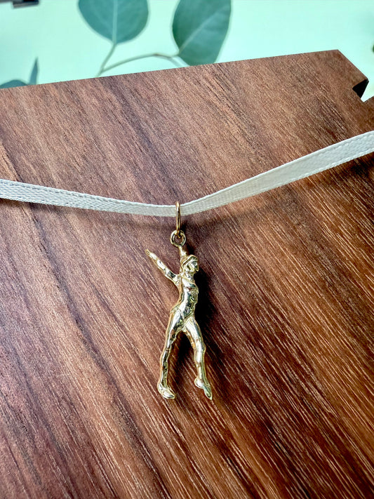 Yellow Gold Gymnast Pendant