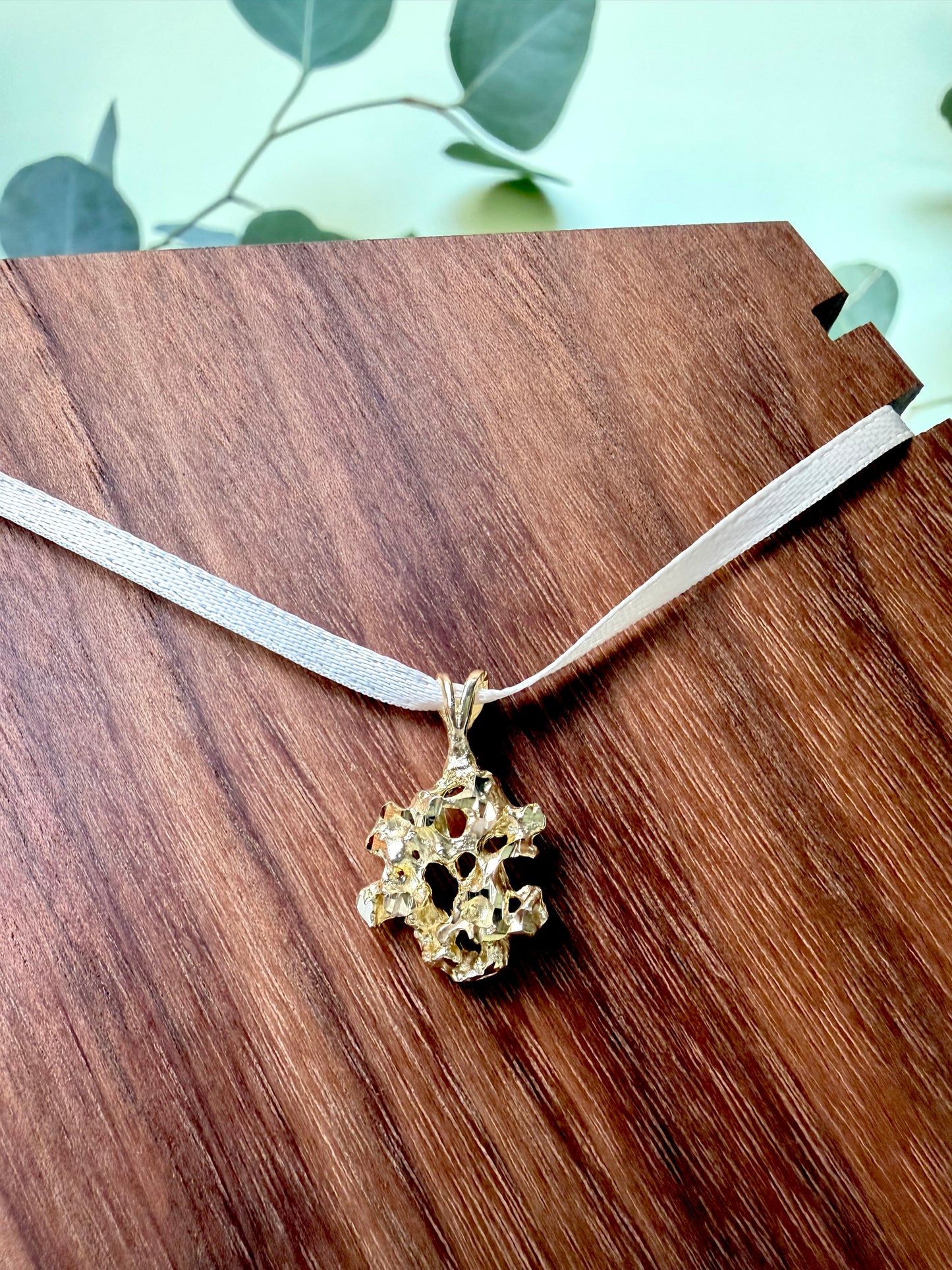 Yellow Gold Nugget Pendant