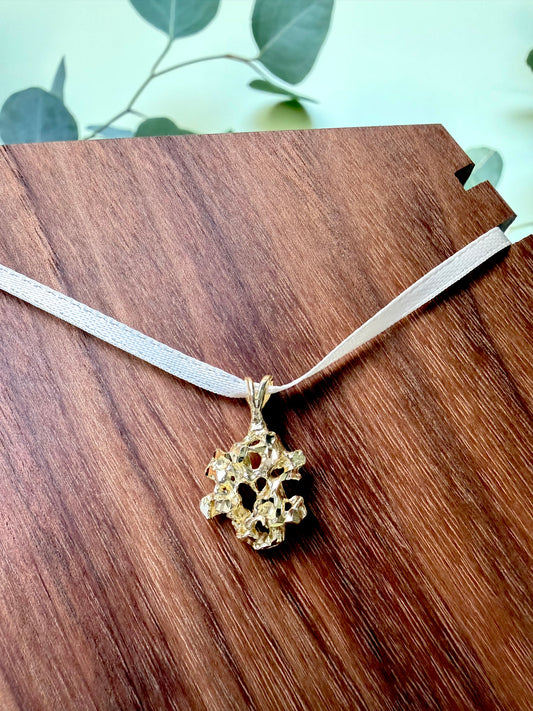 Yellow Gold Nugget Pendant