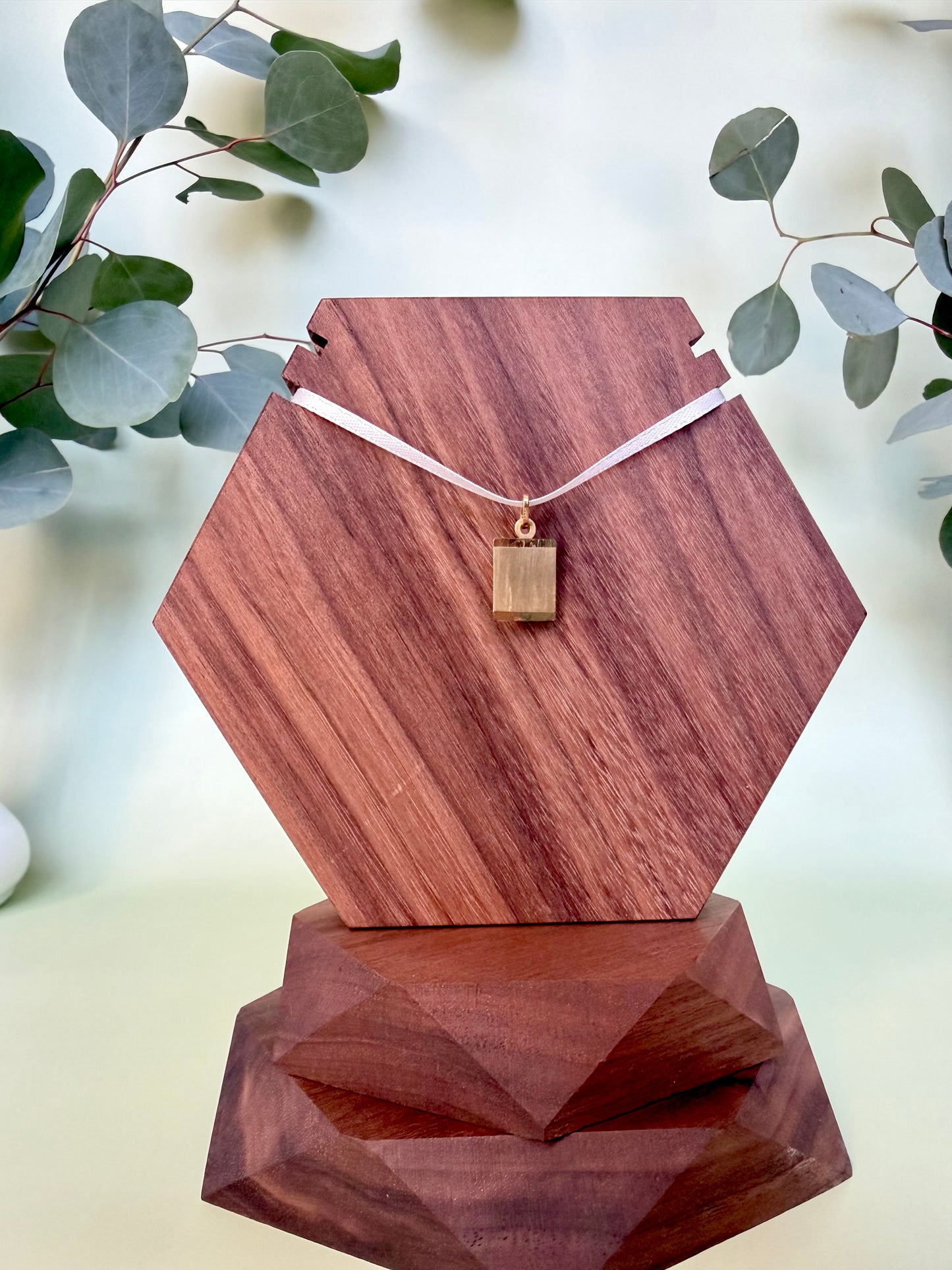 Yellow Gold Engravable Tablet Pendant