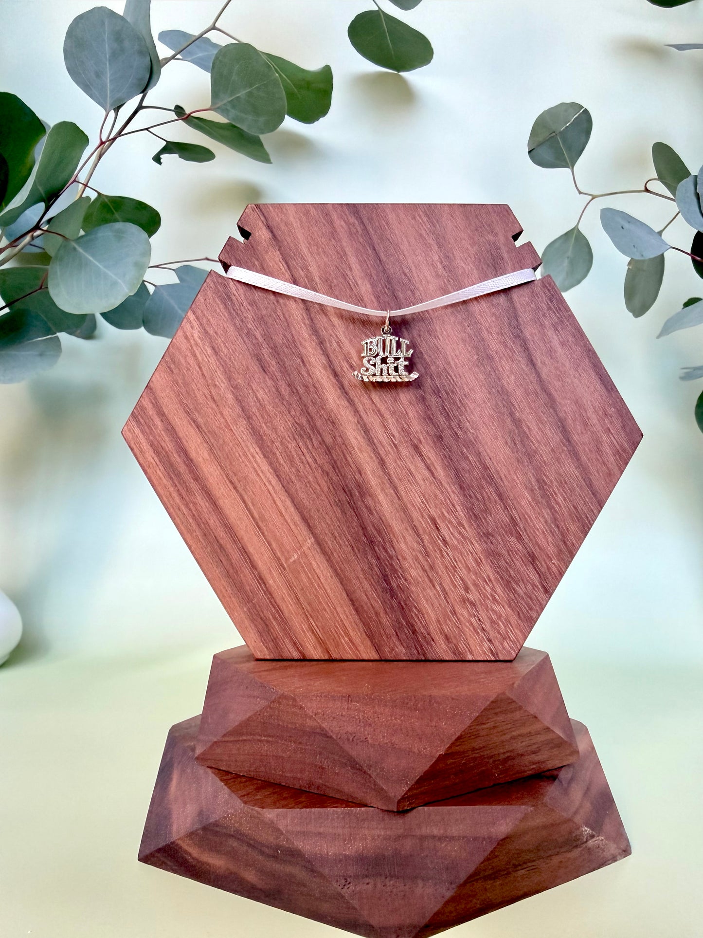 Bull Shit Pendant in Yellow Gold