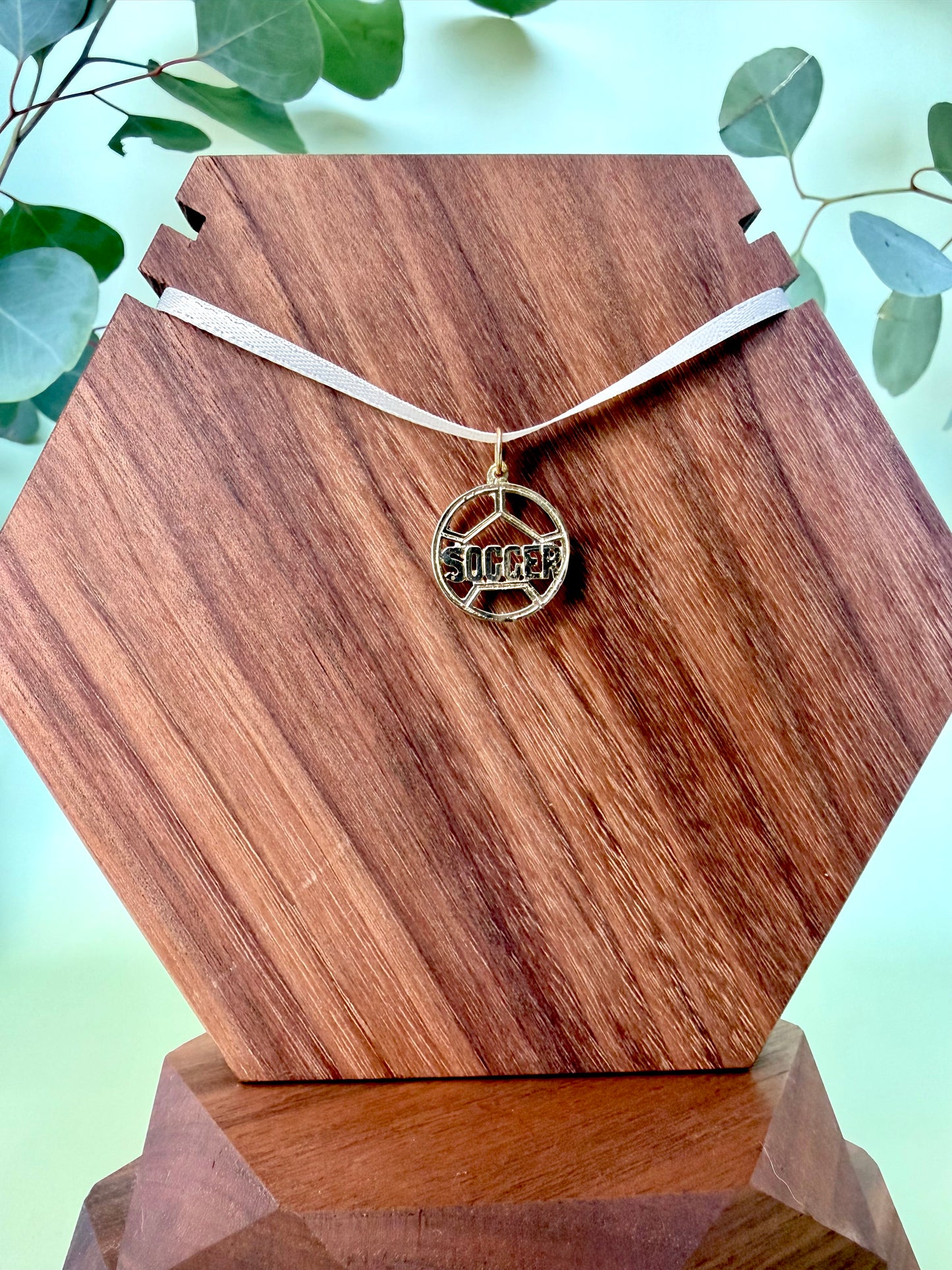 Yellow Gold Soccer Pendant