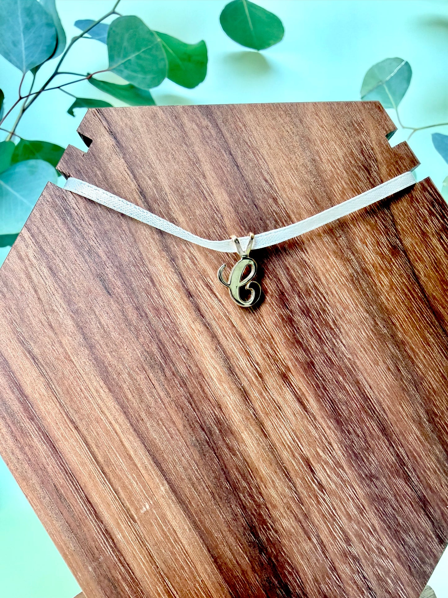 Yellow Gold "C" Initial Pendant