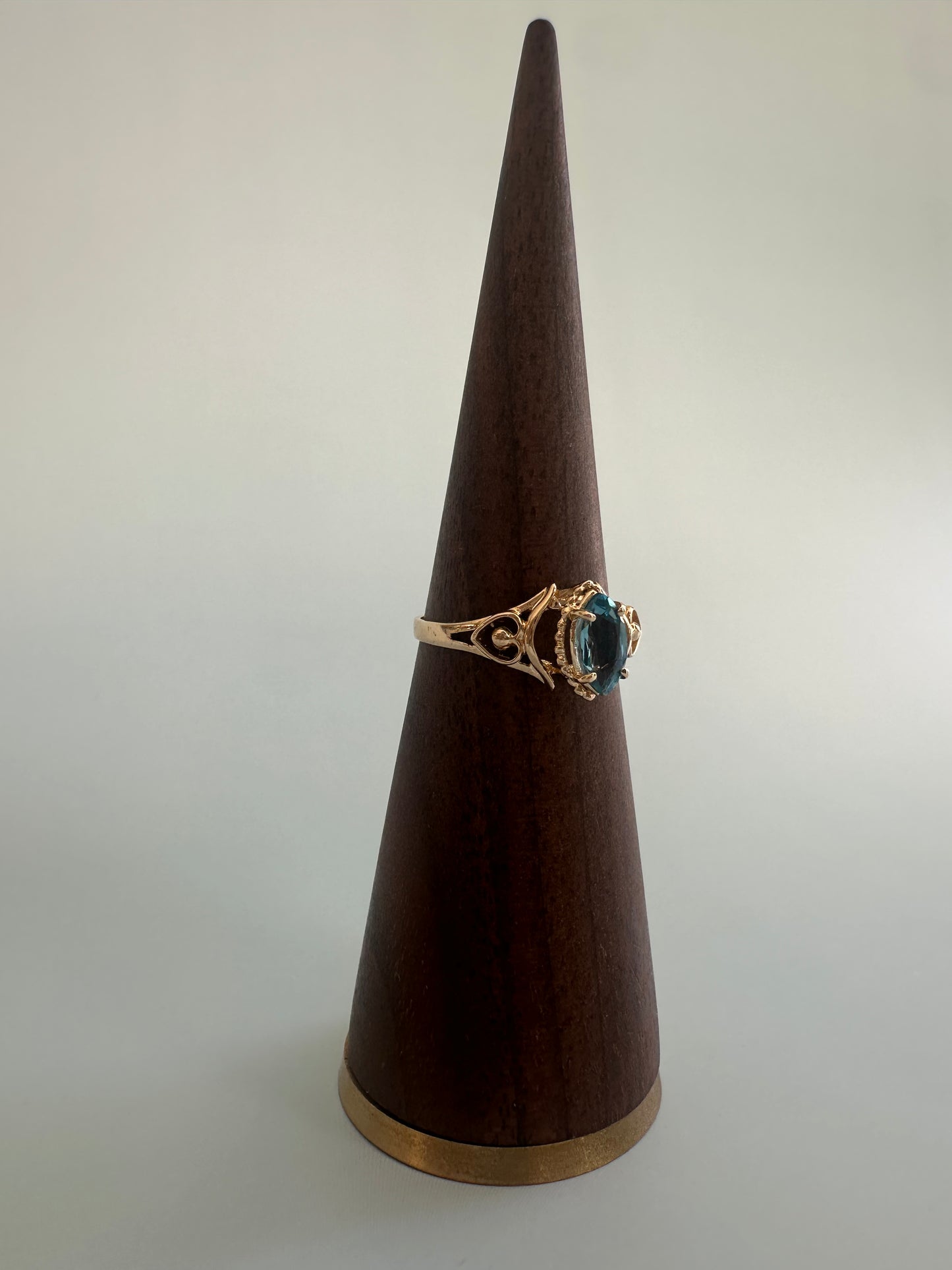 Marquis Cut Blue Topaz Ring