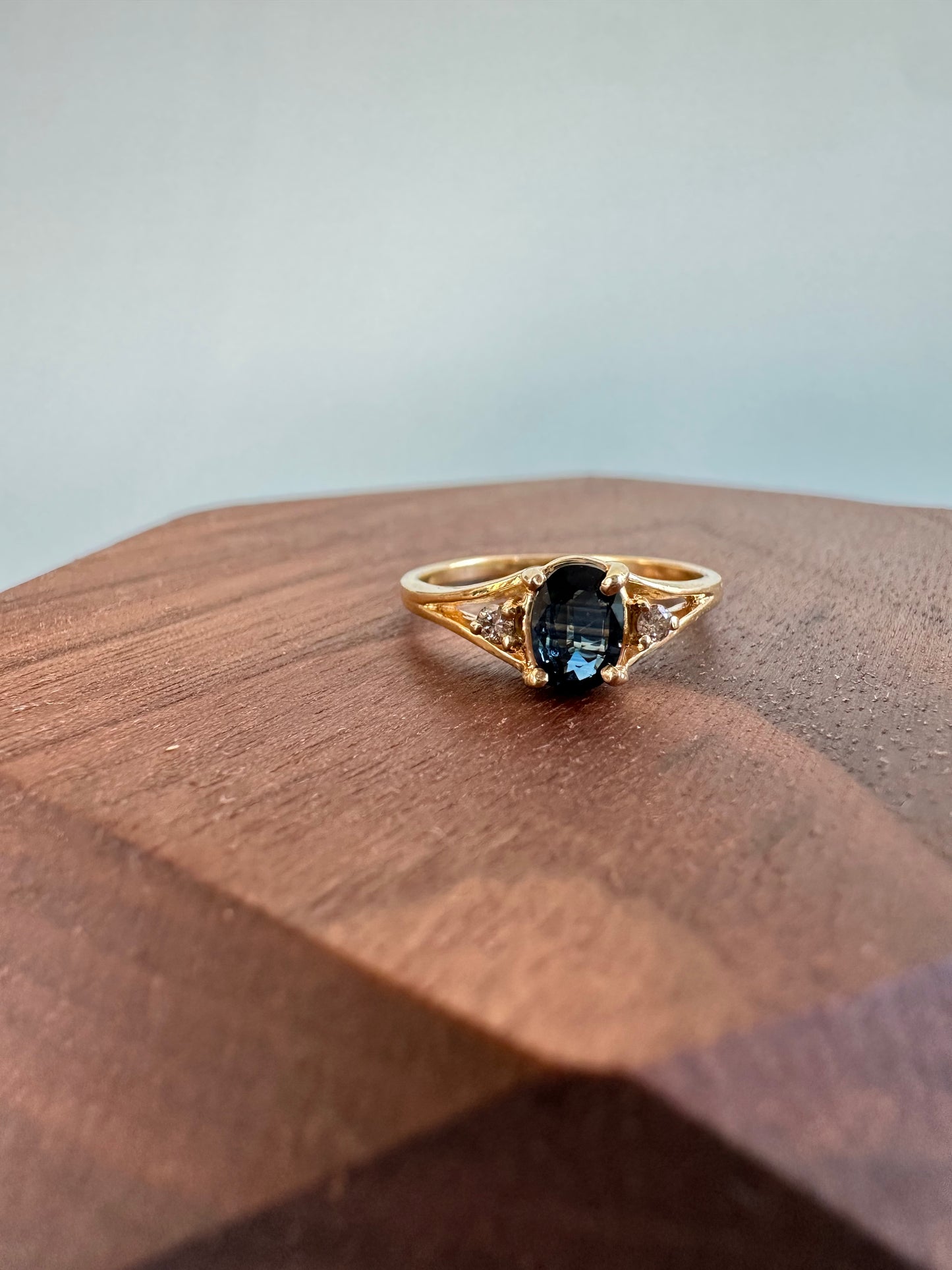 Oval Cut Sapphire Ring