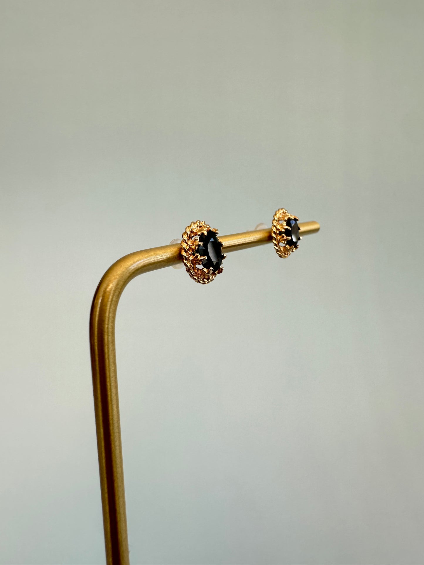 Oval Cut Sapphire Stud Earrings