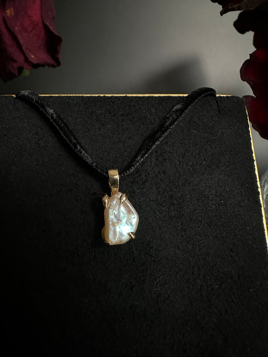 Freeform Pearl Pendant