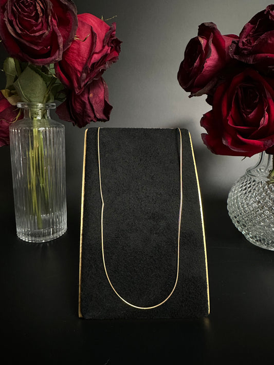 24" 14k Yellow Gold Snake Chain