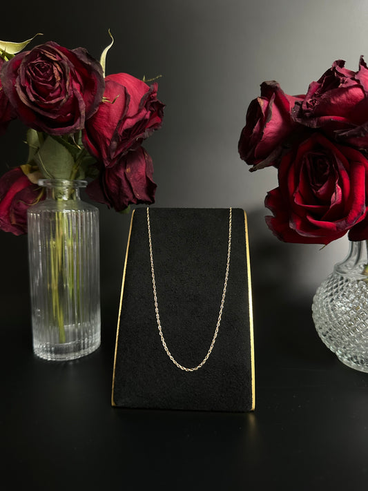 18" 10k Yellow Gold Rope Chain