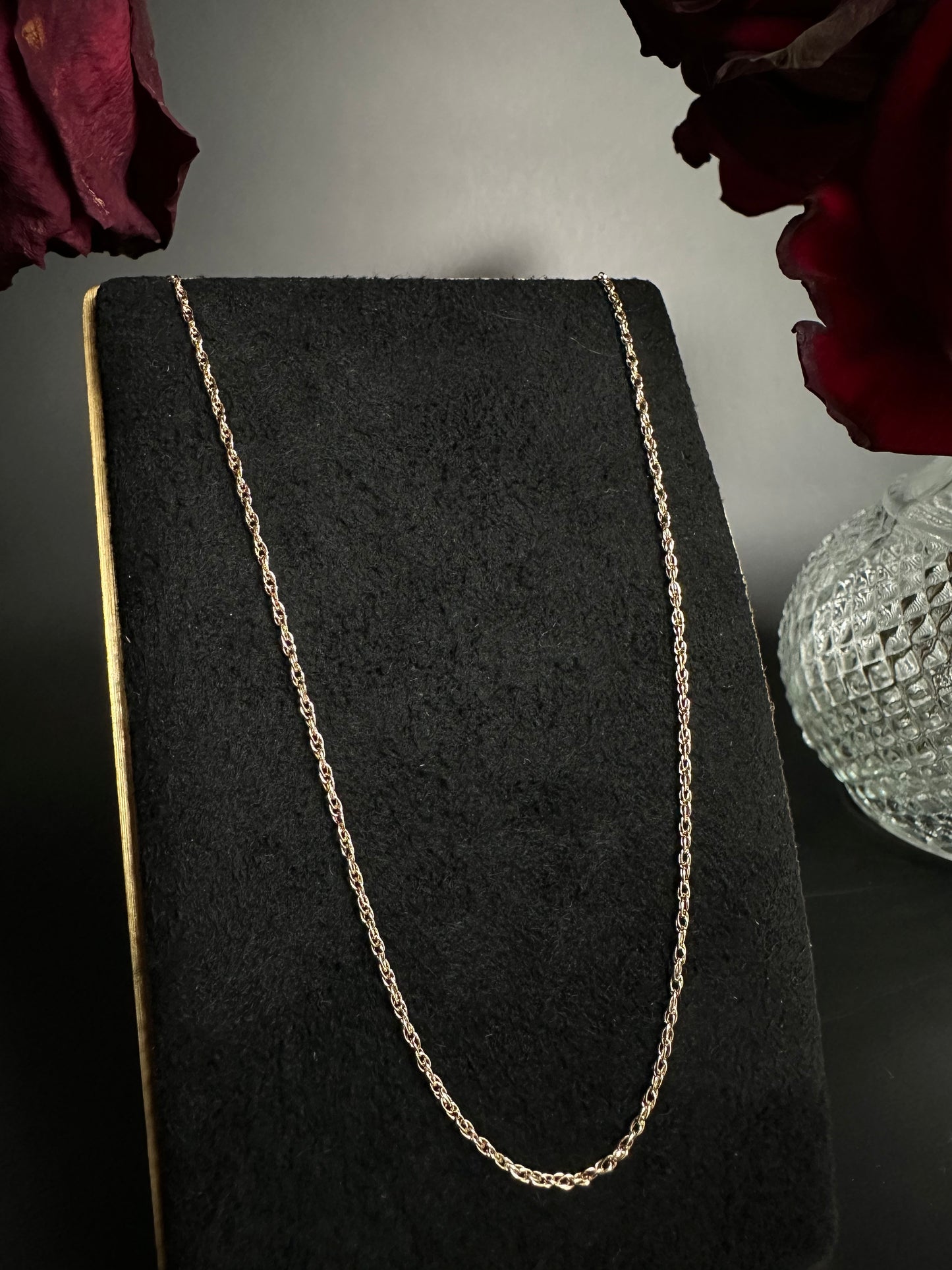 18" 10k Yellow Gold Rope Chain