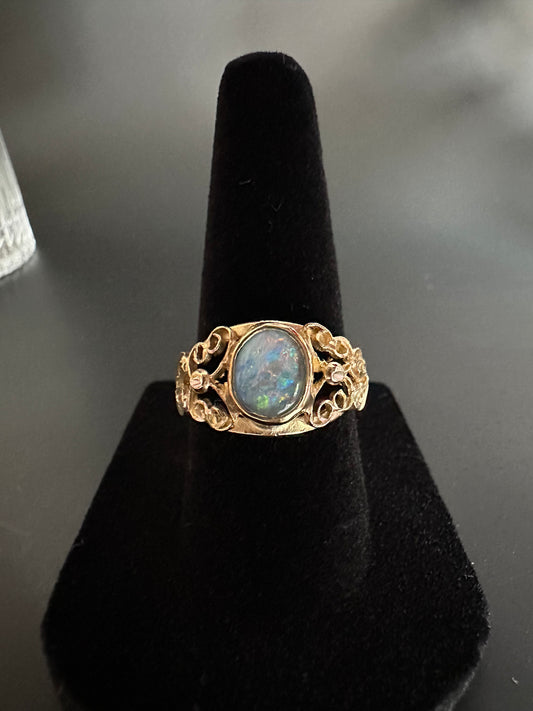 Vintage Natural Opal Ring