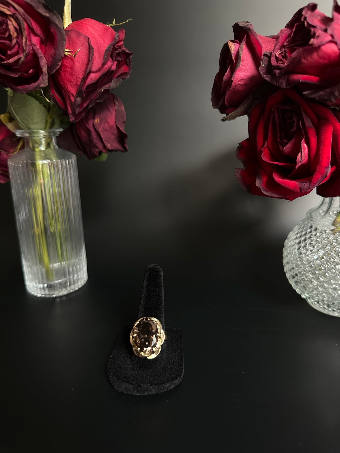 Smoky Quartz Statement Ring