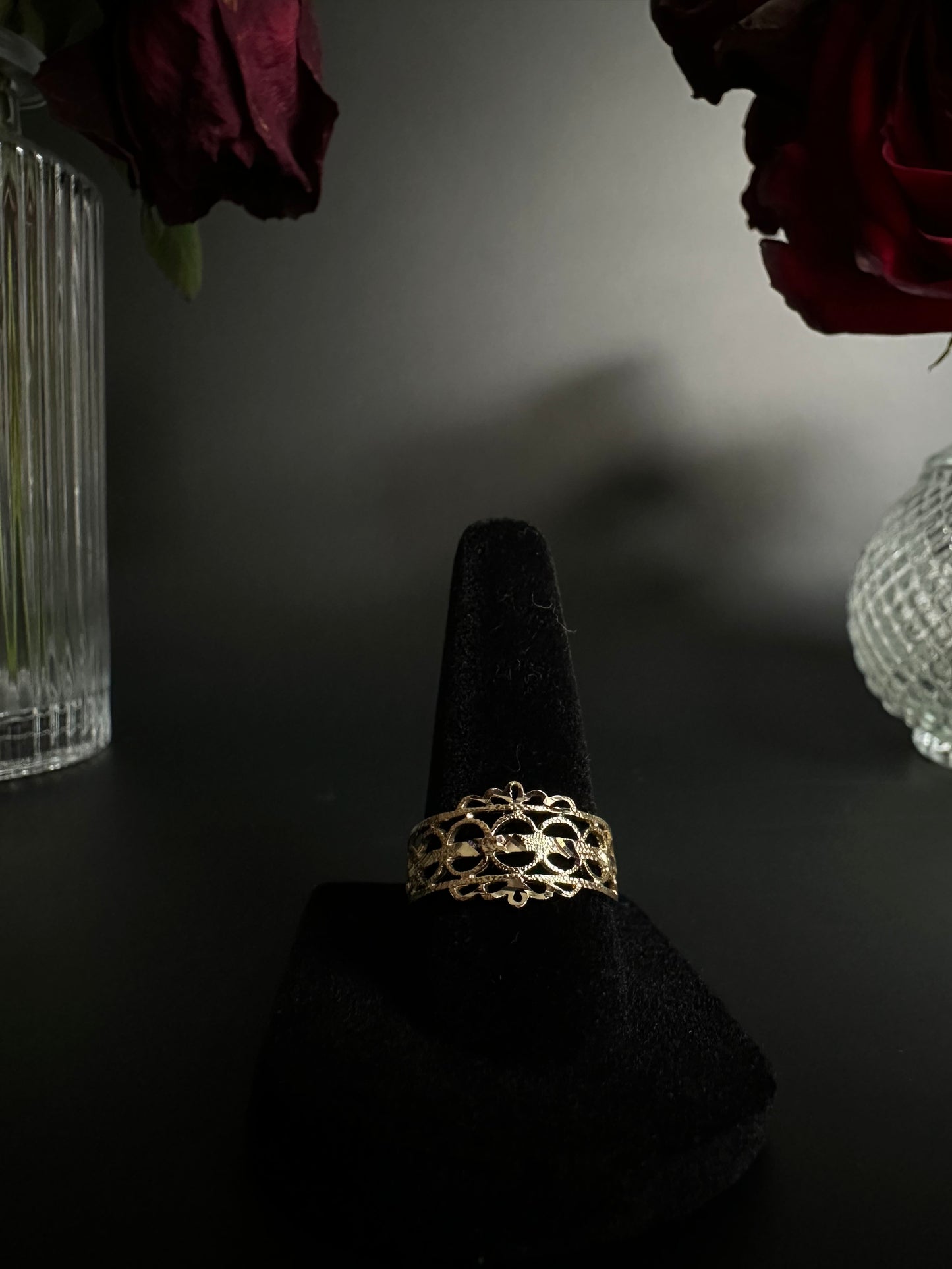 Vintage Style Gold Band