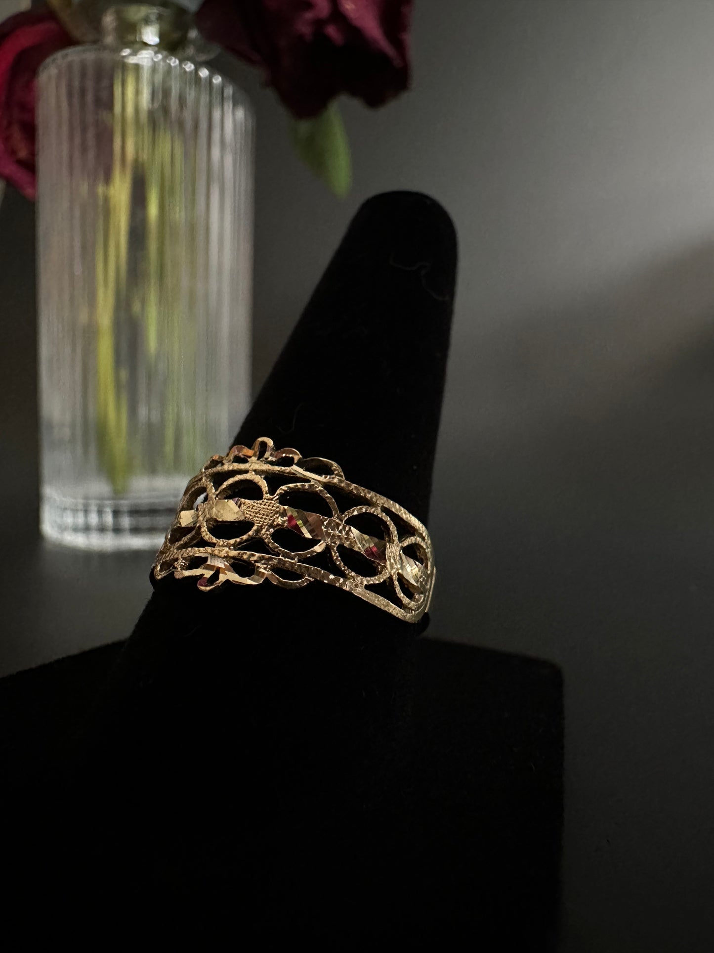 Vintage Style Gold Band