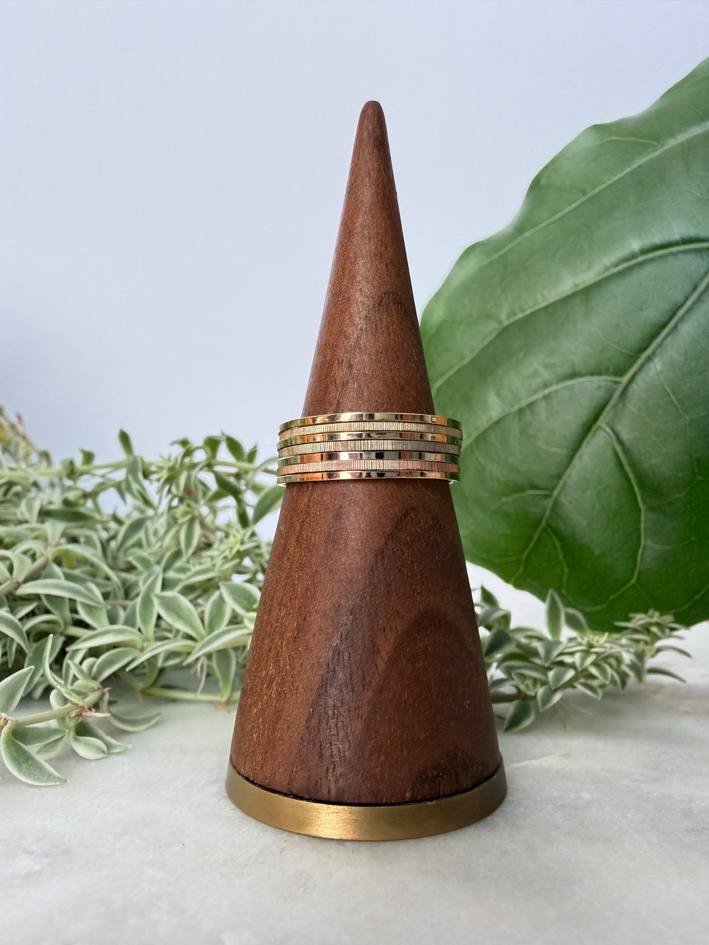 Tri-Blend Stack Set Ring