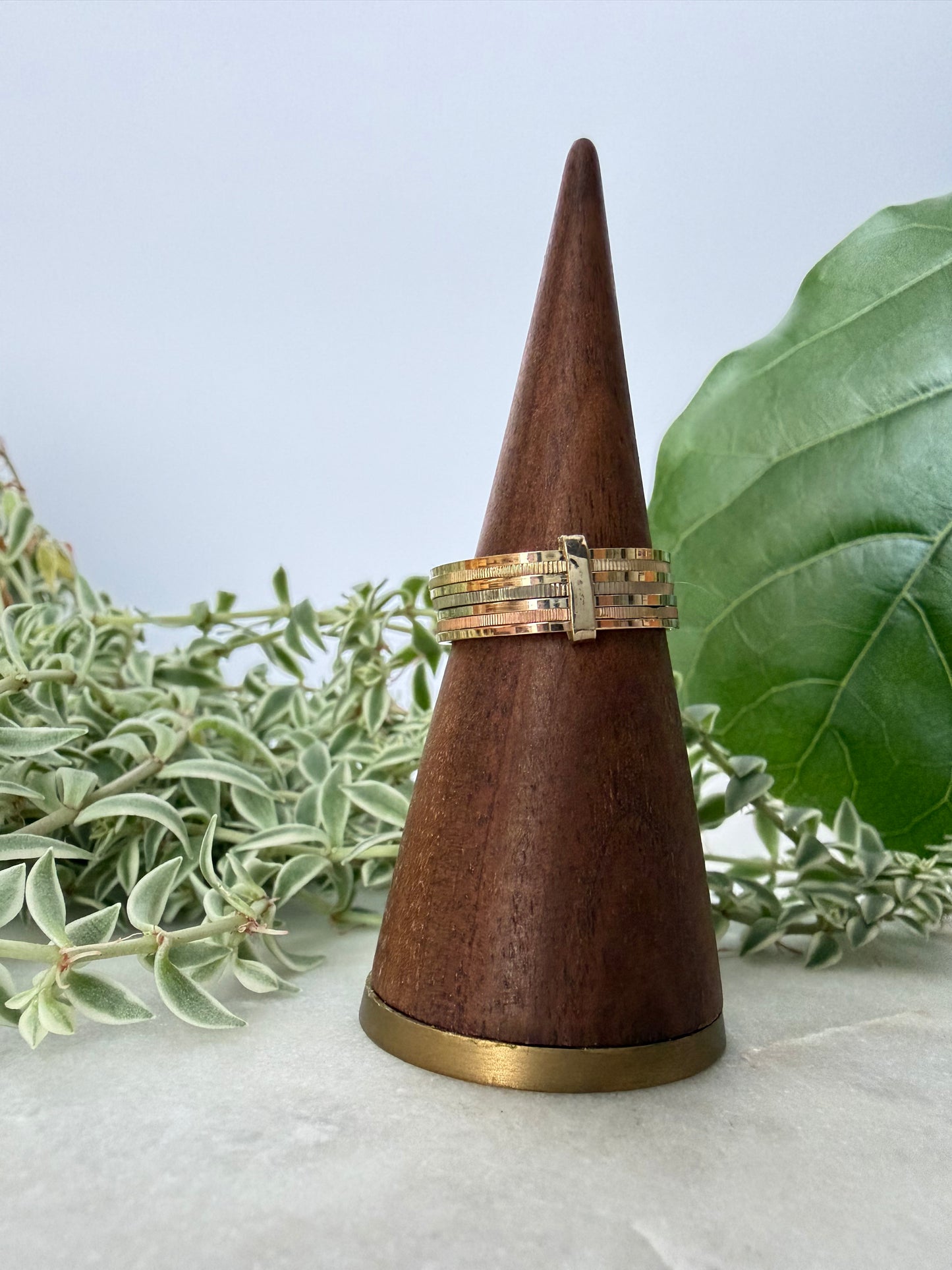 Tri-Blend Stack Set Ring