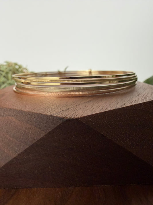 Tri-Blend Bangle Stack