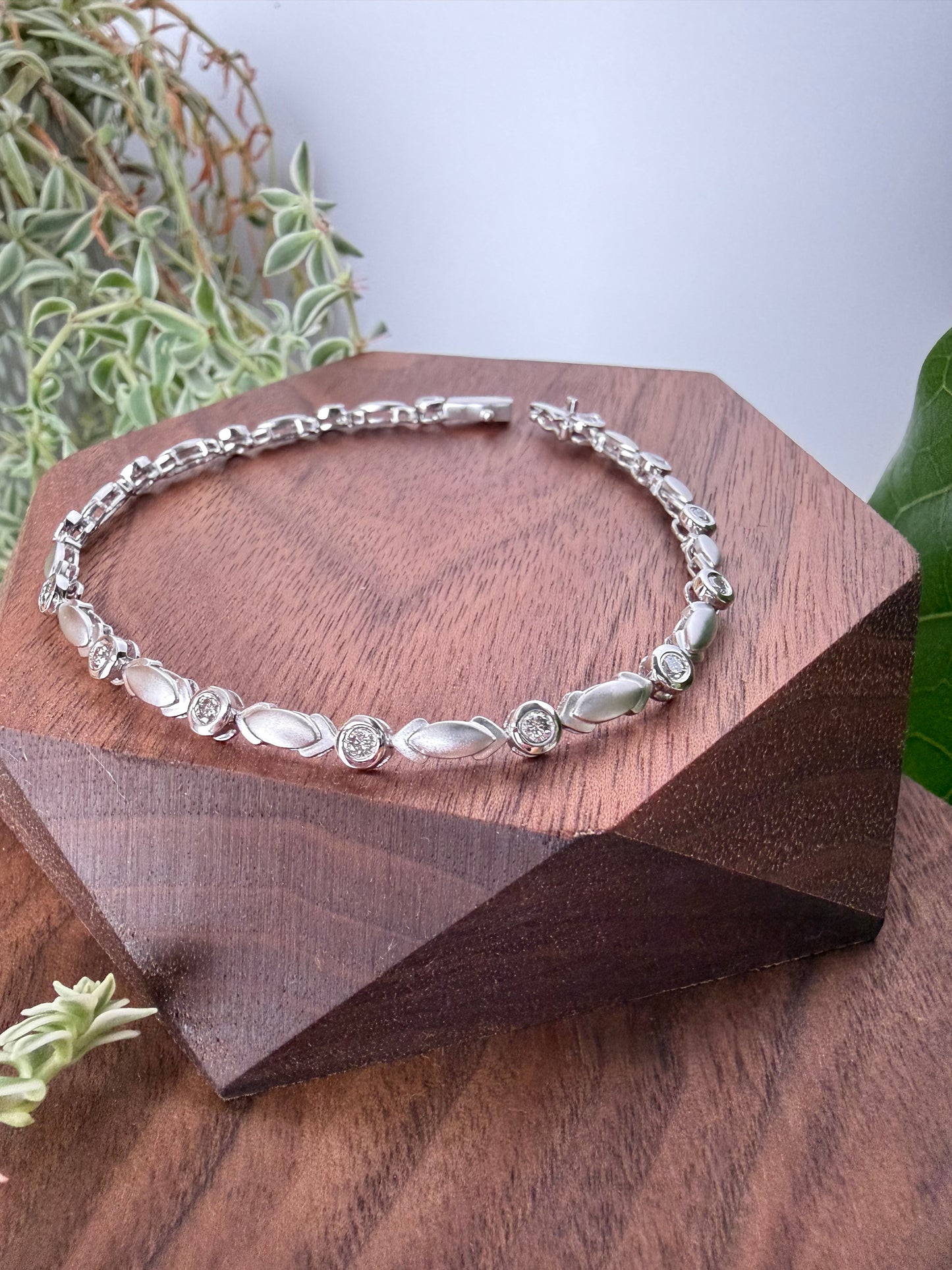 Diamond Station Tennis Bracelet