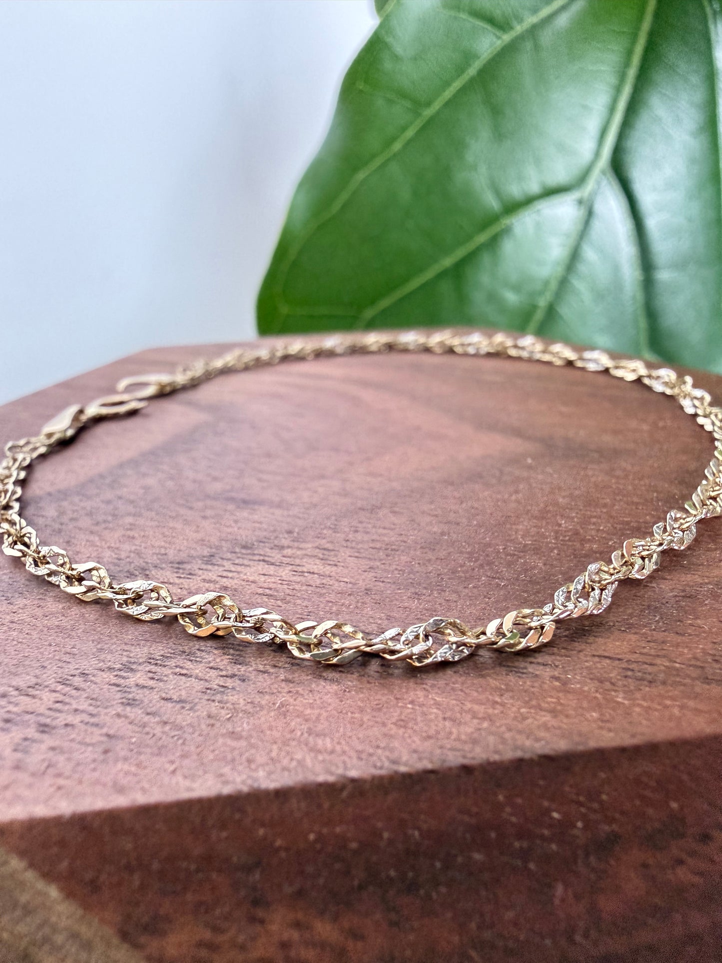 Loose Twist Rope Chain Bracelet