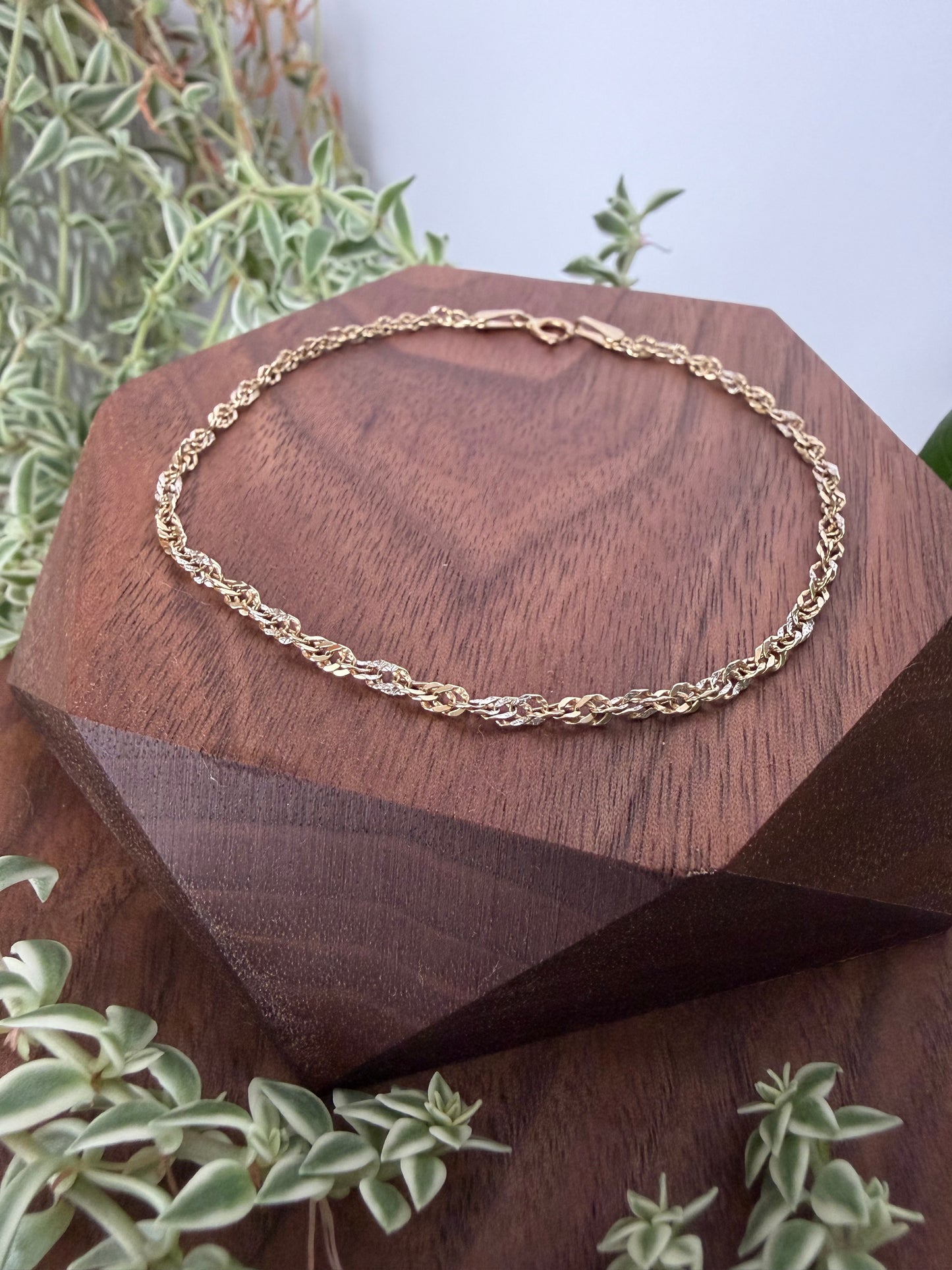 Loose Twist Rope Chain Bracelet